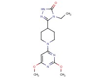 5-[1-(2,6-dimethoxypyrimidin-4-yl)piperidin-4-yl]-4-ethyl-2,4-dihydro-3H-1,2,4-triazol-3-one