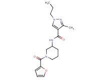 N-[1-(2-furoyl)piperidin-3-yl]-3-methyl-1-propyl-1H-pyrazole-4-carboxamide