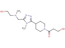 3-[4-(5-{[(2-hydroxyethyl)(methyl)amino]methyl}-4-methyl-4H-1,2,4-triazol-3-yl)piperidin-1-yl]-3-oxopropan-1-ol