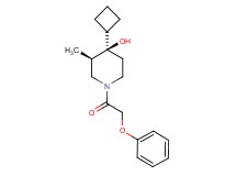 (3R*,4R*)-4-cyclobutyl-3-methyl-1-(phenoxyacetyl)-4-piperidinol