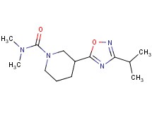 3-(3-isopropyl-1,2,4-oxadiazol-5-yl)-N,N-dimethyl-1-piperidinecarboxamide