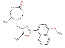 1-{[2-(4-methoxy-1-naphthyl)-5-methyl-1,3-oxazol-4-yl]methyl}-2-methyl-1,4-diazepan-5-one