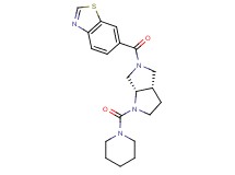 6-{[(3aS,6aS)-1-(piperidin-1-ylcarbonyl)hexahydropyrrolo[3,4-b]pyrrol-5(1H)-yl]carbonyl}-1,3-benzothiazole