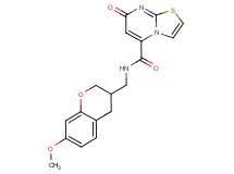 N-[(7-methoxy-3,4-dihydro-2H-chromen-3-yl)methyl]-7-oxo-7H-[1,3]thiazolo[3,2-a]pyrimidine-5-carboxamide