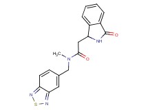 N-(2,1,3-benzothiadiazol-5-ylmethyl)-N-methyl-2-(3-oxo-2,3-dihydro-1H-isoindol-1-yl)acetamide