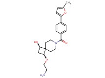 rel-(1R,3S)-3-(2-aminoethoxy)-7-[4-(5-methyl-2-furyl)benzoyl]-7-azaspiro[3.5]nonan-1-ol hydrochloride