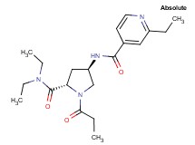 N-{(3R,5S)-5-[(diethylamino)carbonyl]-1-propionylpyrrolidin-3-yl}-2-ethylisonicotinamide