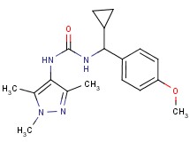 N-[cyclopropyl(4-methoxyphenyl)methyl]-N'-(1,3,5-trimethyl-1H-pyrazol-4-yl)urea