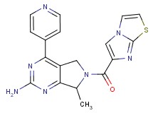 6-(imidazo[2,1-b][1,3]thiazol-6-ylcarbonyl)-7-methyl-4-pyridin-4-yl-6,7-dihydro-5H-pyrrolo[3,4-d]pyrimidin-2-amine