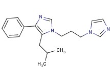 1-[3-(1H-imidazol-1-yl)propyl]-5-isobutyl-4-phenyl-1H-imidazole