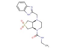 (4aS*,7aR*)-4-(1H-benzimidazol-2-ylmethyl)-N-ethylhexahydrothieno[3,4-b]pyrazine-1(2H)-carboxamide 6,6-dioxide