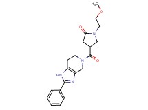 1-(2-methoxyethyl)-4-[(2-phenyl-1,4,6,7-tetrahydro-5H-imidazo[4,5-c]pyridin-5-yl)carbonyl]pyrrolidin-2-one