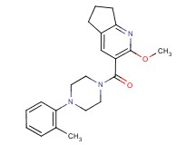 2-methoxy-3-{[4-(2-methylphenyl)-1-piperazinyl]carbonyl}-6,7-dihydro-5H-cyclopenta[b]pyridine