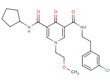 N-[2-(3-chlorophenyl)ethyl]-N'-cyclopentyl-1-(2-methoxyethyl)-4-oxo-1,4-dihydro-3,5-pyridinedicarboxamide