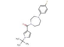 1-[(1-tert-butyl-1H-pyrrol-3-yl)carbonyl]-4-(4-fluorophenyl)-1,4-diazepane