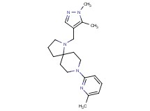 1-[(1,5-dimethyl-1H-pyrazol-4-yl)methyl]-8-(6-methyl-2-pyridinyl)-1,8-diazaspiro[4.5]decane