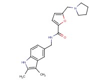 N-[(2,3-dimethyl-1H-indol-5-yl)methyl]-5-(pyrrolidin-1-ylmethyl)-2-furamide