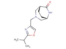 (1R*,5S*)-3-[(2-isopropyl-1,3-oxazol-4-yl)methyl]-3,6-diazabicyclo[3.2.2]nonan-7-one