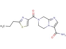 7-[(2-propyl-1,3-thiazol-4-yl)carbonyl]-5,6,7,8-tetrahydroimidazo[1,2-a]pyrazine-3-carboxamide