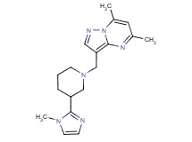 5,7-dimethyl-3-{[3-(1-methyl-1H-imidazol-2-yl)piperidin-1-yl]methyl}pyrazolo[1,5-a]pyrimidine
