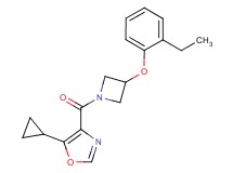5-cyclopropyl-4-{[3-(2-ethylphenoxy)-1-azetidinyl]carbonyl}-1,3-oxazole