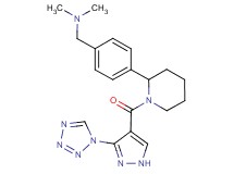 N,N-dimethyl-1-[4-(1-{[3-(1H-tetrazol-1-yl)-1H-pyrazol-4-yl]carbonyl}piperidin-2-yl)phenyl]methanamine