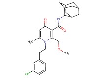 N-2-adamantyl-1-[2-(3-chlorophenyl)ethyl]-2-(methoxymethyl)-6-methyl-4-oxo-1,4-dihydro-3-pyridinecarboxamide
