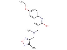 6-ethoxy-3-({methyl[(4-methyl-1,2,5-oxadiazol-3-yl)methyl]amino}methyl)-2-quinolinol