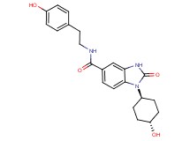 1-(trans-4-hydroxycyclohexyl)-N-[2-(4-hydroxyphenyl)ethyl]-2-oxo-2,3-dihydro-1H-benzimidazole-5-carboxamide