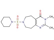 2,3-dimethyl-7-(piperidin-1-ylsulfonyl)-3,5,6,7,8,9-hexahydro-4H-pyrimido[4,5-d]azepin-4-one