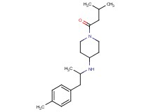 1-(3-methylbutanoyl)-N-[1-methyl-2-(4-methylphenyl)ethyl]piperidin-4-amine