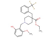 ethyl 1-(2-hydroxy-6-methoxybenzyl)-4-[2-(trifluoromethyl)benzyl]-4-piperidinecarboxylate