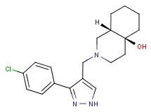 (4aS*,8aS*)-2-{[3-(4-chlorophenyl)-1H-pyrazol-4-yl]methyl}octahydroisoquinolin-4a(2H)-ol