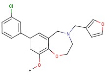 7-(3-chlorophenyl)-4-(3-furylmethyl)-2,3,4,5-tetrahydro-1,4-benzoxazepin-9-ol