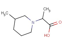 2-(3-methylpiperidin-1-yl)propanoic acid