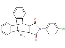 17-(4-chlorophenyl)-1-methyl-17-azapentacyclo[6.6.5.0~2,7~.0~9,14~.0~15,19~]nonadeca-2,4,6,9,11,13-hexaene-16,18-dione