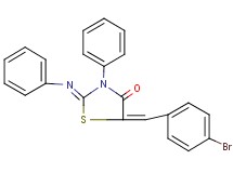 5-(4-bromobenzylidene)-3-phenyl-2-(phenylimino)-1,3-thiazolidin-4-one