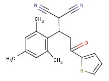 [1-mesityl-3-oxo-3-(2-thienyl)propyl]malononitrile