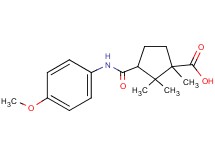 3-{[(4-methoxyphenyl)amino]carbonyl}-1,2,2-trimethylcyclopentanecarboxylic acid