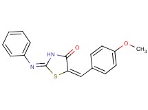 5-(4-methoxybenzylidene)-2-(phenylimino)-1,3-thiazolidin-4-one