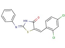 5-(2,4-dichlorobenzylidene)-2-(phenylimino)-1,3-thiazolidin-4-one