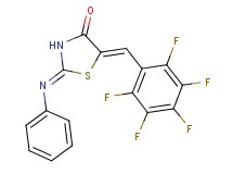 5-(pentafluorobenzylidene)-2-(phenylimino)-1,3-thiazolidin-4-one