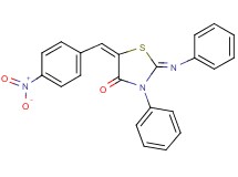 5-(4-nitrobenzylidene)-3-phenyl-2-(phenylimino)-1,3-thiazolidin-4-one