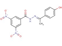 N'-[1-(4-hydroxyphenyl)ethylidene]-3,5-dinitrobenzohydrazide