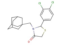 3-(1-adamantylmethyl)-2-(3,4-dichlorophenyl)-1,3-thiazolidin-4-one