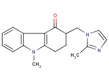 9-methyl-3-[(2-methyl-1H-imidazol-1-yl)methyl]-1,2,3,9-tetrahydro-4H-carbazol-4-one hydrochloride hydrate