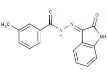 3-methyl-N'-(2-oxo-1,2-dihydro-3H-indol-3-ylidene)benzohydrazide