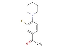 1-[3-fluoro-4-(1-piperidinyl)phenyl]ethanone