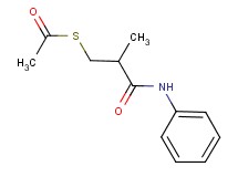 S-(3-anilino-2-methyl-3-oxopropyl) ethanethioate