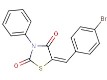 5-(4-bromobenzylidene)-3-phenyl-1,3-thiazolidine-2,4-dione